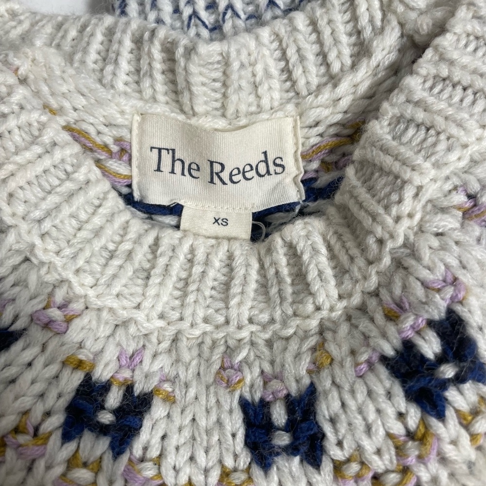 The Reeds Women's Fair Isle Fuzzy Multicolor Patterned Sweater View 6